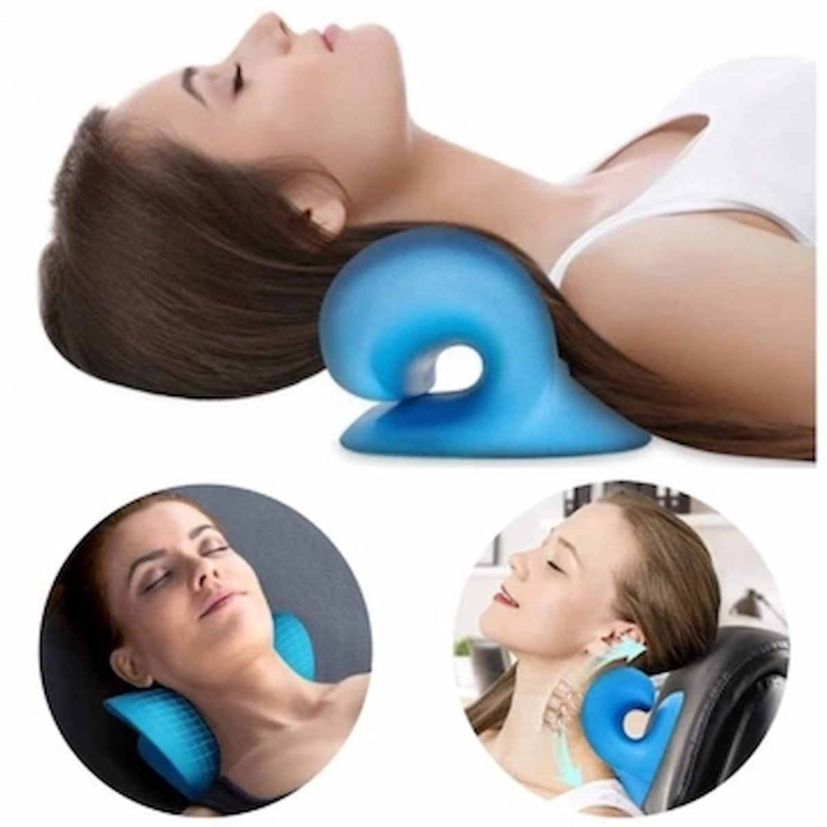 LIVIDA Orthopädisches Massagekissen für Rücken und Nacken