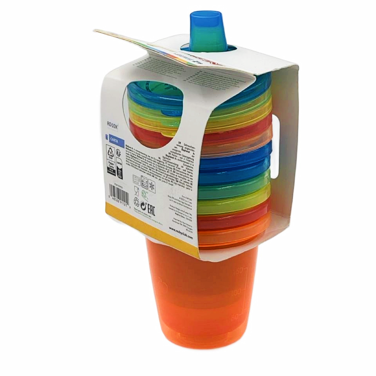 NUBY 6 Stück Trinkbecher 210 ml