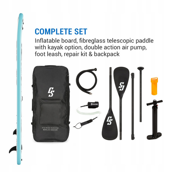 Capital Sports Kipu Allrounder Tandem SUP 457 cm – 2-Personen SUP Board