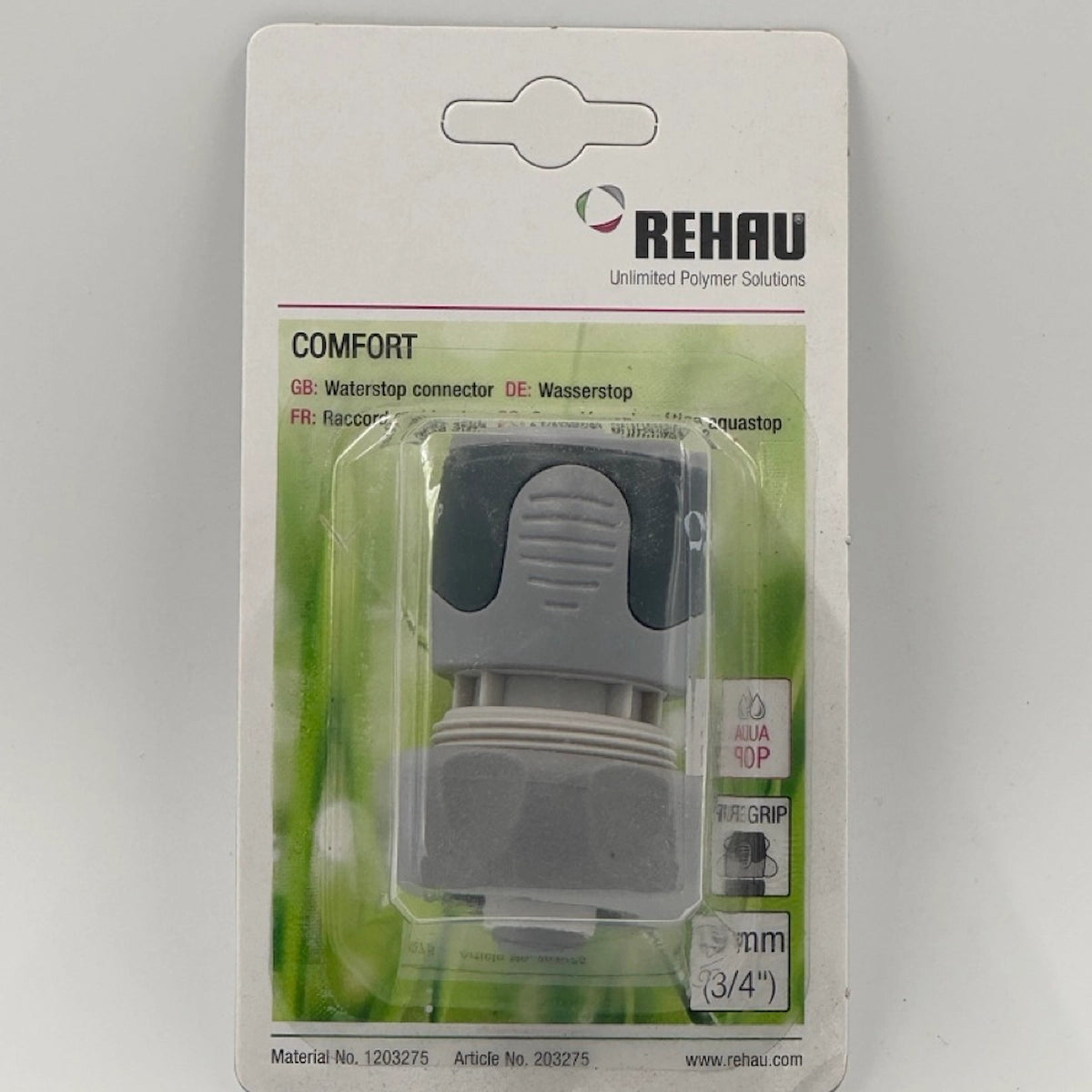 Rehau Quick Connector 3/4 inch (19 mm)
