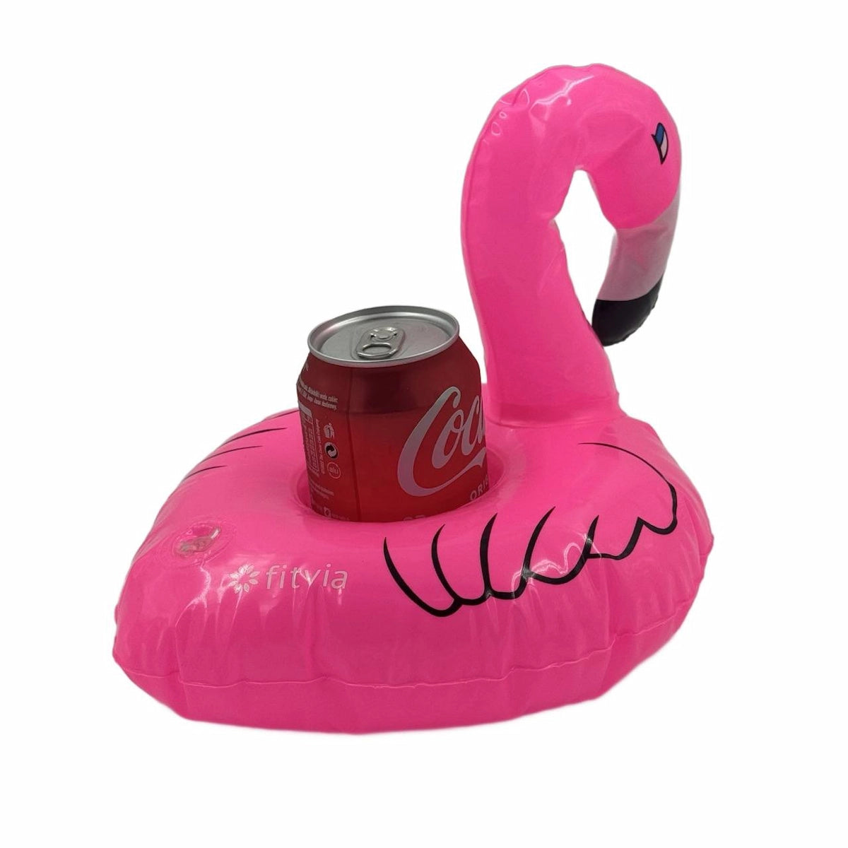 Fitvia Aufblasbarer Flamingo-Getränkehalter für den Pool
