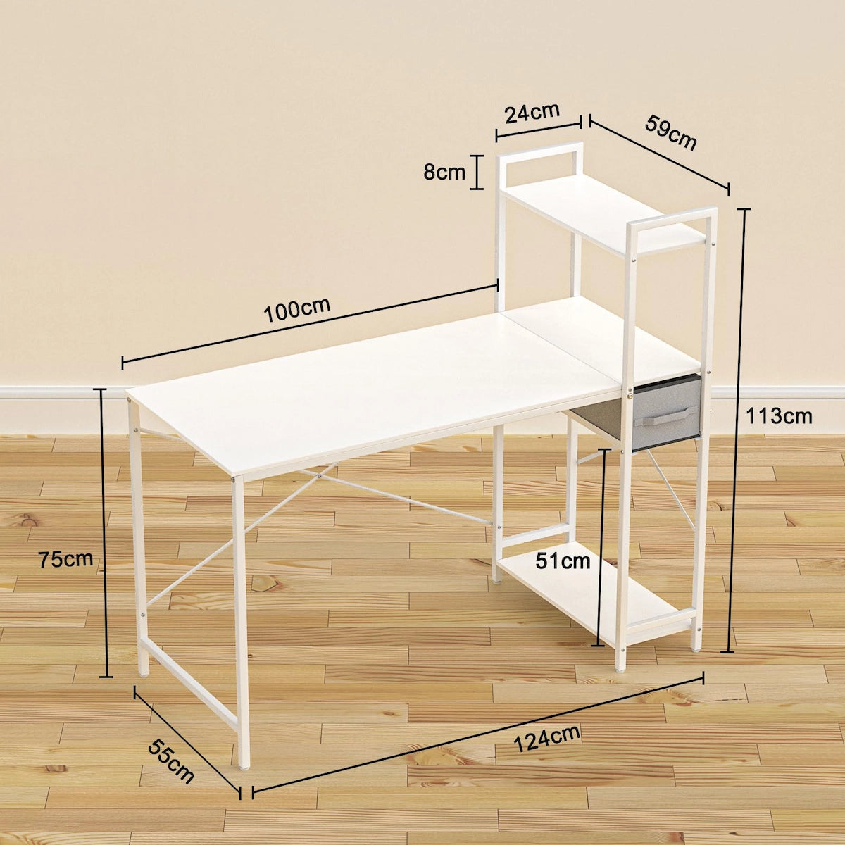 TESSTINA Computer Desk