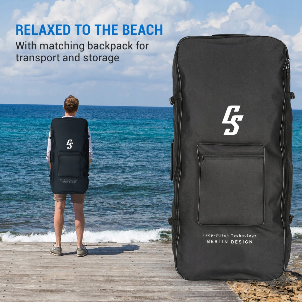 Capital Sports Kipu Allrounder Tandem SUP 457 cm – 2-Personen SUP Board